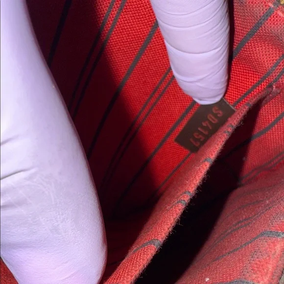 Louis Vuitton Damier Ebene neverfull pouch wristlet SD4157 - Picture 9 of 11